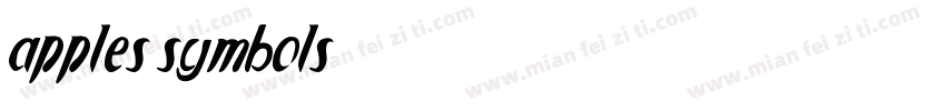 apples symbols字体转换
